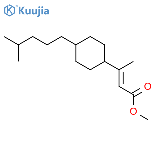 2-BUTENOIC ACID, 3-[4-(4-METHYLPENTYL)CYCLOHEXYL]-, METHYL ESTER structure