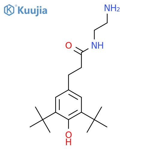 Benzenepropanamide,N-(2-aminoethyl)-3,5-bis(1,1-dimethylethyl)-4-hydroxy- structure