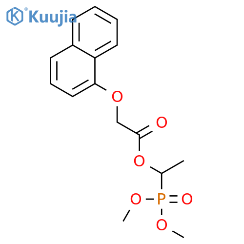 Acetic acid, (1-naphthalenyloxy)-, 1-(dimethoxyphosphinyl)ethyl ester structure