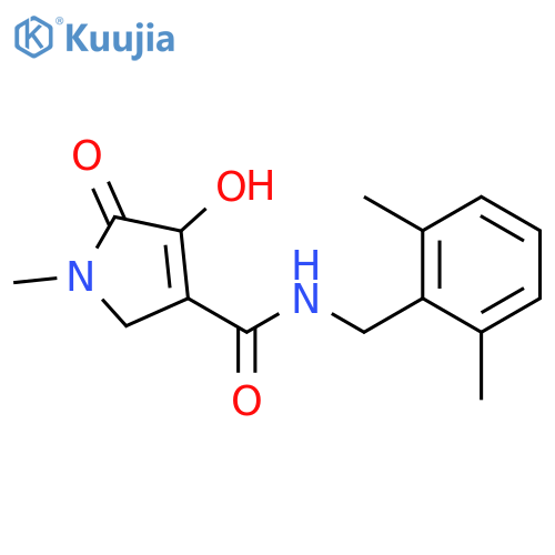 1H-Pyrrole-3-carboxamide,N-[(2,6-dimethylphenyl)methyl]-2,5-dihydro-4-hydroxy-1-methyl-5-oxo- structure