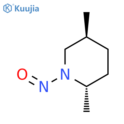 Piperidine, 2,5-dimethyl-1-nitroso-, trans- structure