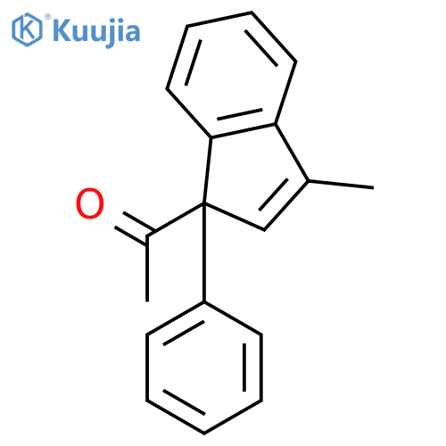 ETHANONE, 1-(3-METHYL-1-PHENYL-1H-INDEN-1-YL)- structure
