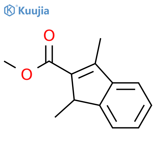 1H-Indene-2-carboxylic acid, 1,3-dimethyl-, methyl ester structure