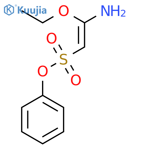 Ethenesulfonic acid, 2-amino-2-ethoxy-, phenyl ester, (1E)- structure