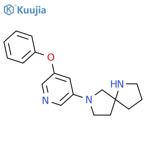 1,7-Diazaspiro[4.4]nonane, 7-(5-phenoxy-3-pyridinyl)- structure
