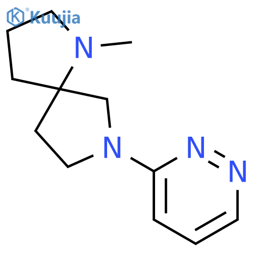 1,7-Diazaspiro[4.4]nonane, 1-methyl-7-(3-pyridazinyl)- structure