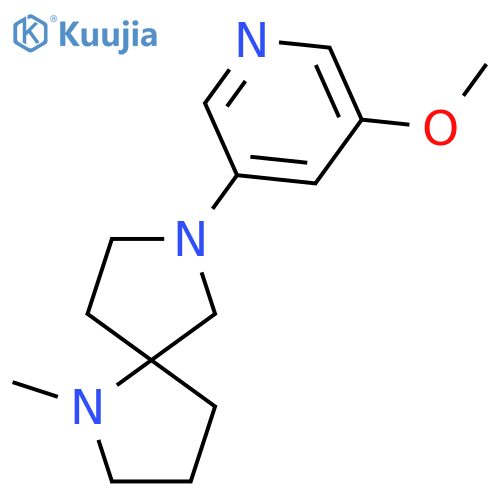 1,7-Diazaspiro[4.4]nonane, 7-(5-methoxy-3-pyridinyl)-1-methyl- structure