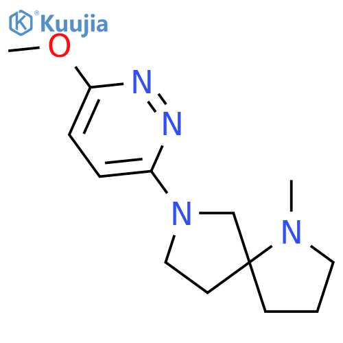 1,7-Diazaspiro[4.4]nonane, 7-(6-methoxy-3-pyridazinyl)-1-methyl- structure