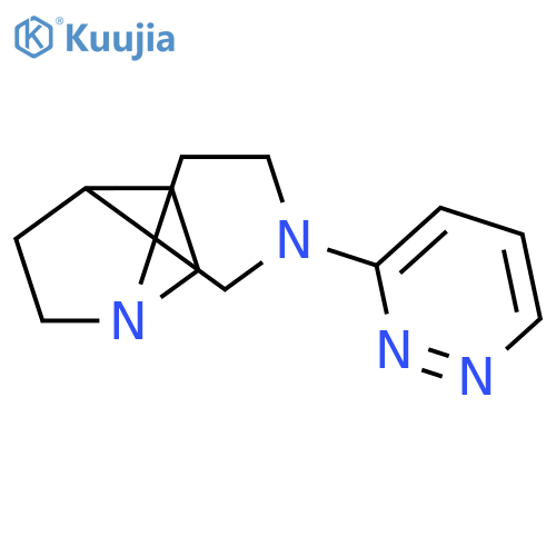 Spiro[1-azabicyclo[2.2.1]heptane-7,3'-pyrrolidine], 1'-(3-pyridazinyl)- structure