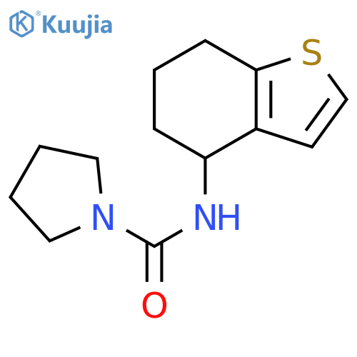 1-Pyrrolidinecarboxamide, N-(4,5,6,7-tetrahydrobenzo[b]thien-4-yl)- structure