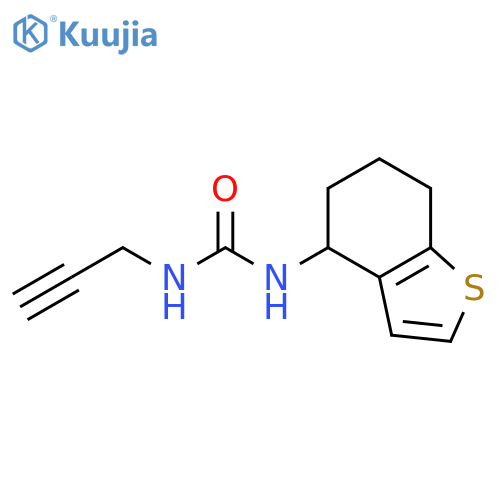 Urea, N-2-propynyl-N'-(4,5,6,7-tetrahydrobenzo[b]thien-4-yl)- structure