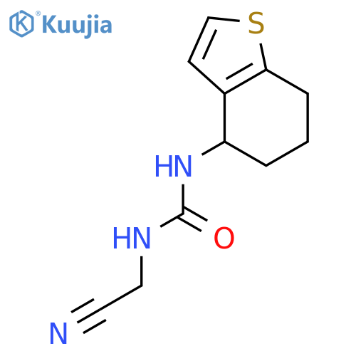 Urea, N-(cyanomethyl)-N'-(4,5,6,7-tetrahydrobenzo[b]thien-4-yl)- structure