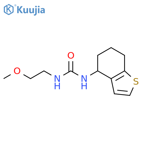 Urea, N-(2-methoxyethyl)-N'-(4,5,6,7-tetrahydrobenzo[b]thien-4-yl)- structure