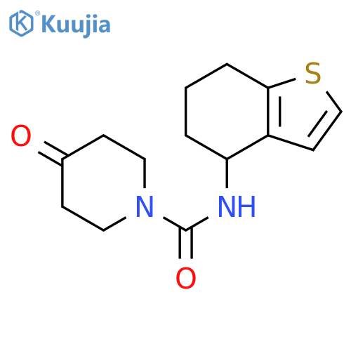 1-Piperidinecarboxamide,4-oxo-N-(4,5,6,7-tetrahydrobenzo[b]thien-4-yl)- structure