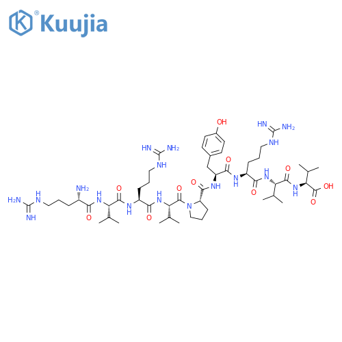 L-Valine,L-arginyl-L-valyl-L-arginyl-L-valyl-L-prolyl-L-tyrosyl-L-arginyl-L-valyl- structure