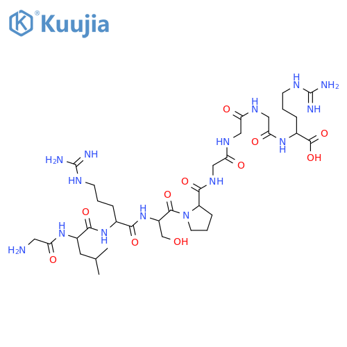 L-Arginine, glycyl-L-leucyl-L-arginyl-L-seryl-L-prolylglycylglycylglycyl- structure