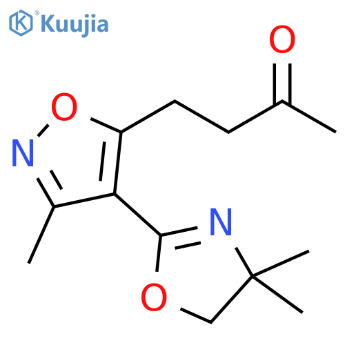 2-Butanone,4-[4-(4,5-dihydro-4,4-dimethyl-2-oxazolyl)-3-methyl-5-isoxazolyl]- structure