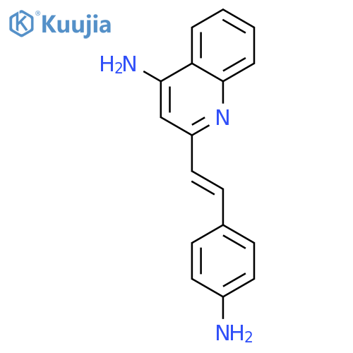 4-Quinolinamine, 2-[2-(4-aminophenyl)ethenyl]- structure