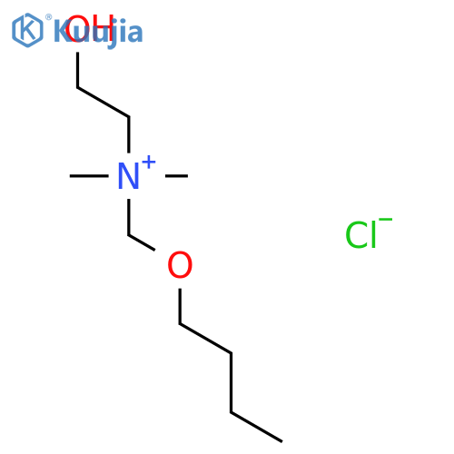 Ethanaminium, N-(butoxymethyl)-2-hydroxy-N,N-dimethyl-, chloride structure