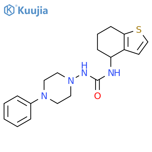 Urea,N-(4-phenyl-1-piperazinyl)-N'-(4,5,6,7-tetrahydrobenzo[b]thien-4-yl)- structure
