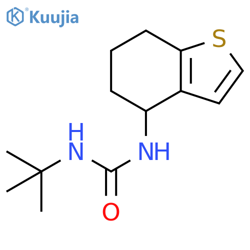 Urea, N-(1,1-dimethylethyl)-N'-(4,5,6,7-tetrahydrobenzo[b]thien-4-yl)- structure