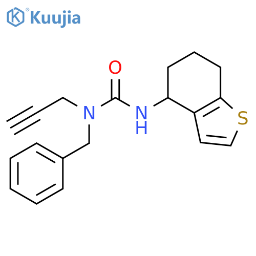 Urea,N-(phenylmethyl)-N-2-propynyl-N'-(4,5,6,7-tetrahydrobenzo[b]thien-4-yl)- structure