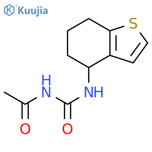 Acetamide, N-[[(4,5,6,7-tetrahydrobenzo[b]thien-4-yl)amino]carbonyl]- structure