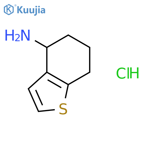 Benzo[b]thiophen-4-amine, 4,5,6,7-tetrahydro-, hydrochloride, (-)- structure