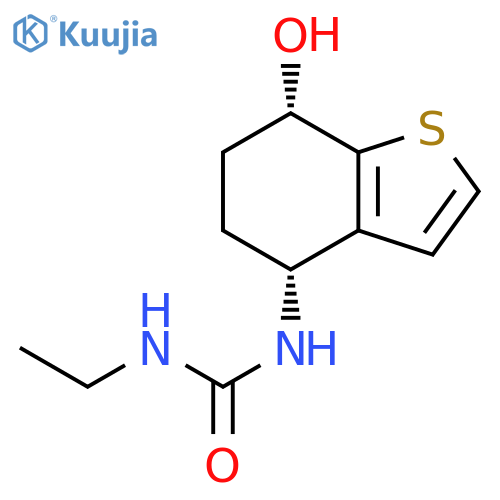 Urea, N-ethyl-N'-(4,5,6,7-tetrahydro-7-hydroxybenzo[b]thien-4-yl)-, cis- structure