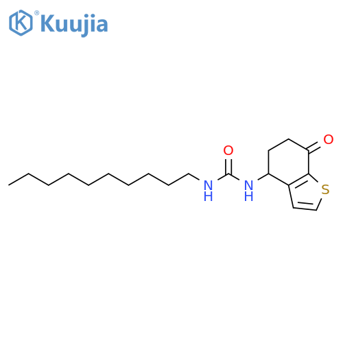 Urea, N-decyl-N'-(4,5,6,7-tetrahydro-7-oxobenzo[b]thien-4-yl)- structure