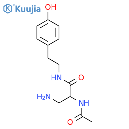 Propanamide, 2-(acetylamino)-3-amino-N-[2-(4-hydroxyphenyl)ethyl]- structure