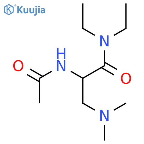 Propanamide, 2-(acetylamino)-3-(dimethylamino)-N,N-diethyl- structure