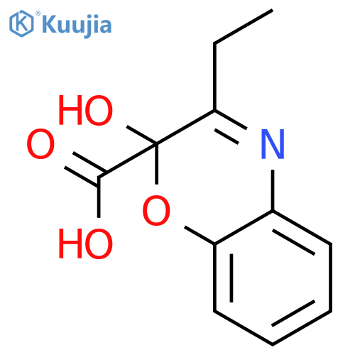 2H-1,4-BENZOXAZINE-2-CARBOXYLIC ACID, 3-ETHYL-2-HYDROXY- structure