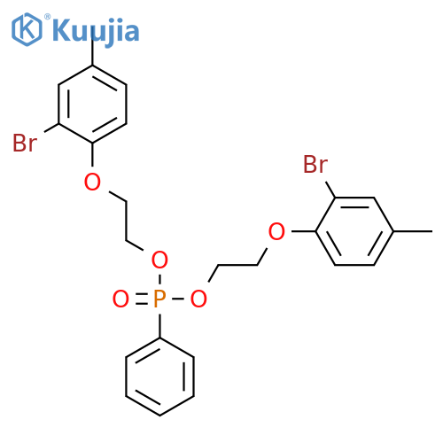 Bis[2-(2-bromo-4-methylphenoxy)ethyl] phenylphosphonate structure