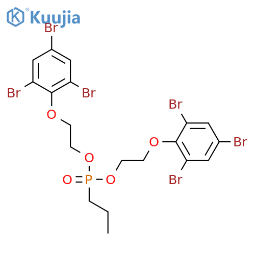 PHOSPHONIC ACID, PROPYL-, BIS[2-(2,4,6-TRIBROMOPHENOXY)ETHYL] ESTER structure