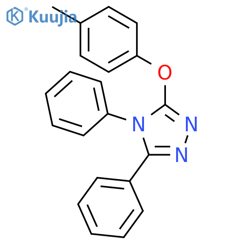 4H-1,2,4-TRIAZOLE, 3-(4-METHYLPHENOXY)-4,5-DIPHENYL- structure