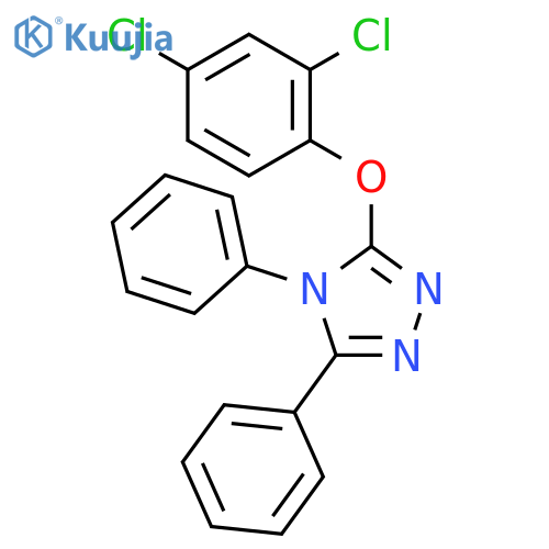 4H-1,2,4-Triazole, 3-(2,4-dichlorophenoxy)-4,5-diphenyl- structure