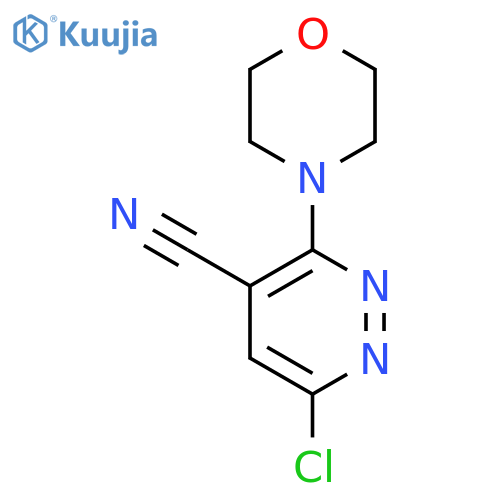 4-Pyridazinecarbonitrile, 6-chloro-3-(4-morpholinyl)- structure