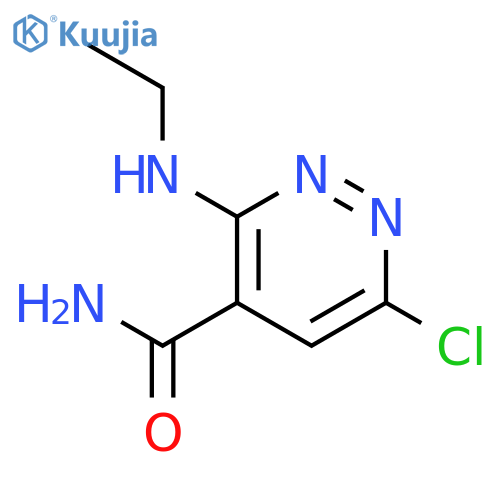 4-Pyridazinecarboxamide, 6-chloro-3-(ethylamino)- structure