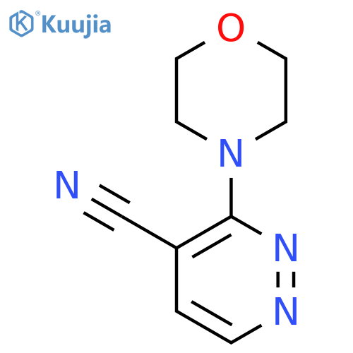 4-Pyridazinecarbonitrile, 3-(4-morpholinyl)- structure