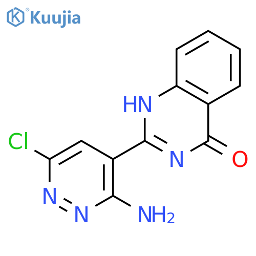 4(1H)-QUINAZOLINONE, 2-(3-AMINO-6-CHLORO-4-PYRIDAZINYL)- structure