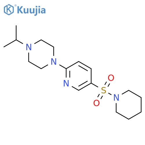 PIPERIDINE, 1-[[6-[4-(1-METHYLETHYL)-1-PIPERAZINYL]-3-PYRIDINYL]SULFONYL]- structure