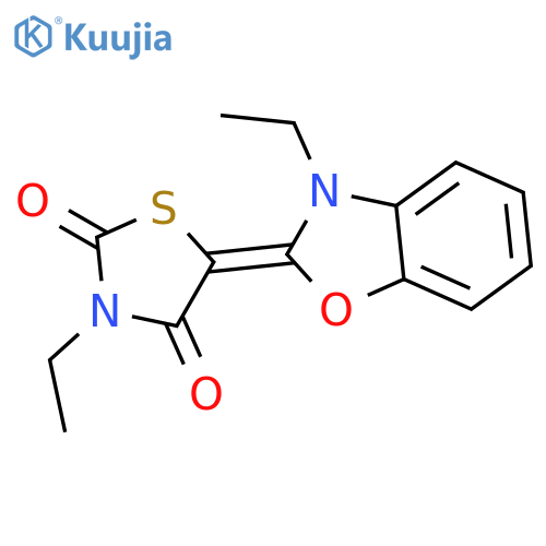 2,4-THIAZOLIDINEDIONE, 3-ETHYL-5-(3-ETHYL-2(3H)-BENZOXAZOLYLIDENE)- structure