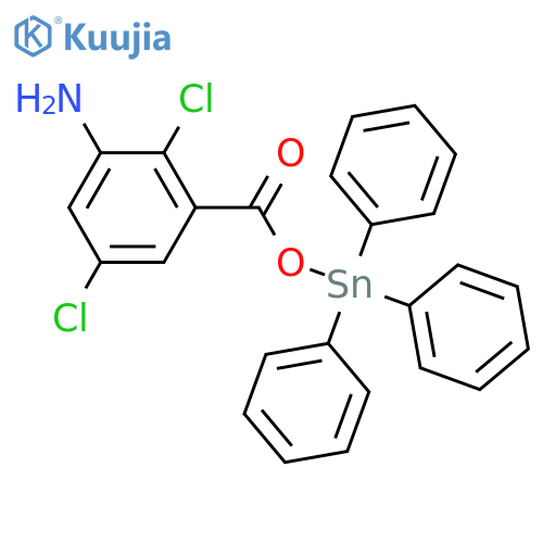 STANNANE, [(3-AMINO-2,5-DICHLOROBENZOYL)OXY]TRIPHENYL- structure