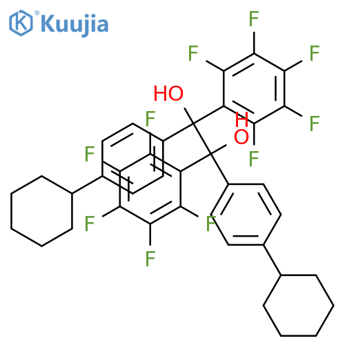 1,2-ETHANEDIOL, 1,2-BIS(4-CYCLOHEXYLPHENYL)-1,2-BIS(PENTAFLUOROPHENYL)- structure