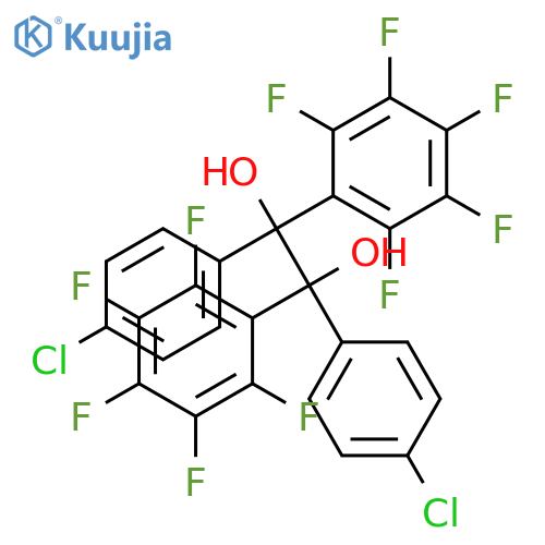 1,2-Ethanediol, 1,2-bis(4-chlorophenyl)-1,2-bis(pentafluorophenyl)- structure