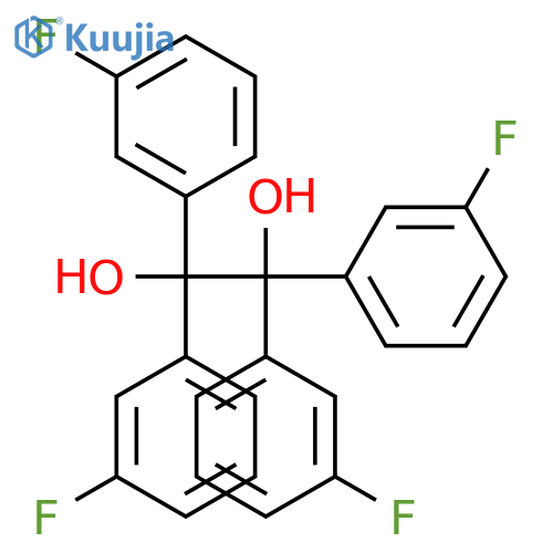 1,2-ETHANEDIOL, 1,1,2,2-TETRAKIS(3-FLUOROPHENYL)- structure