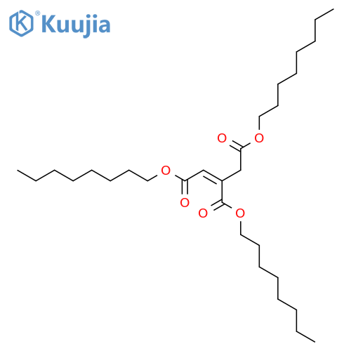 1-Propene-1,2,3-tricarboxylic acid, trioctyl ester structure