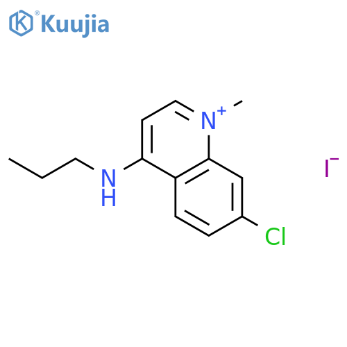 7-Chloro-1-methyl-4-(propylamino)quinolin-1-ium iodide structure