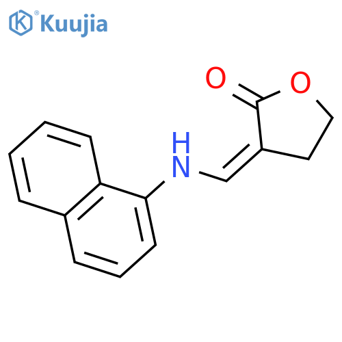 2(3H)-FURANONE, DIHYDRO-3-[(1-NAPHTHALENYLAMINO)METHYLENE]-, (Z)- structure